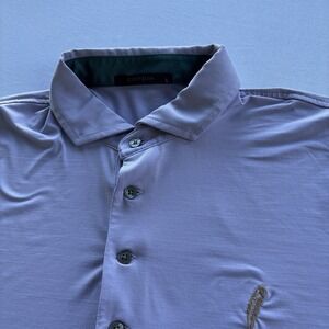 Greyson‎ Polo Shirt Men's Large Lavender Chechessee Creek Logo Golf